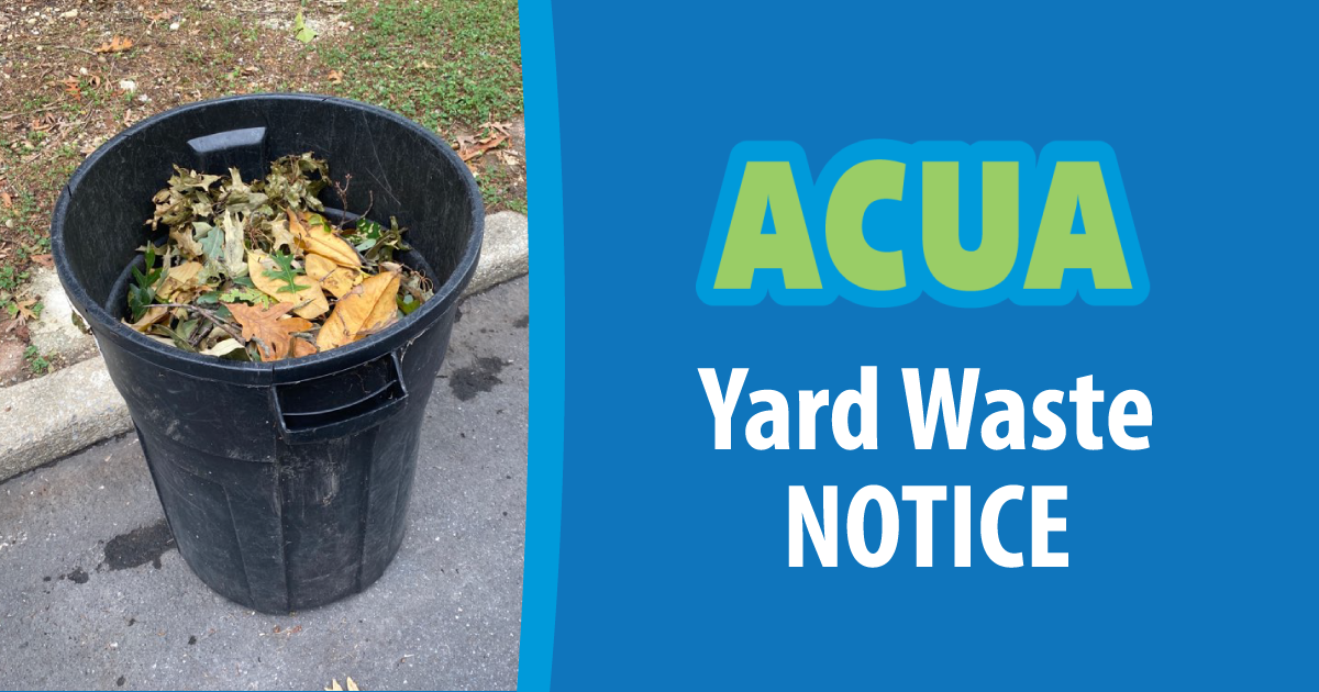 ACUA Northfield Yard Waste Schedule Change