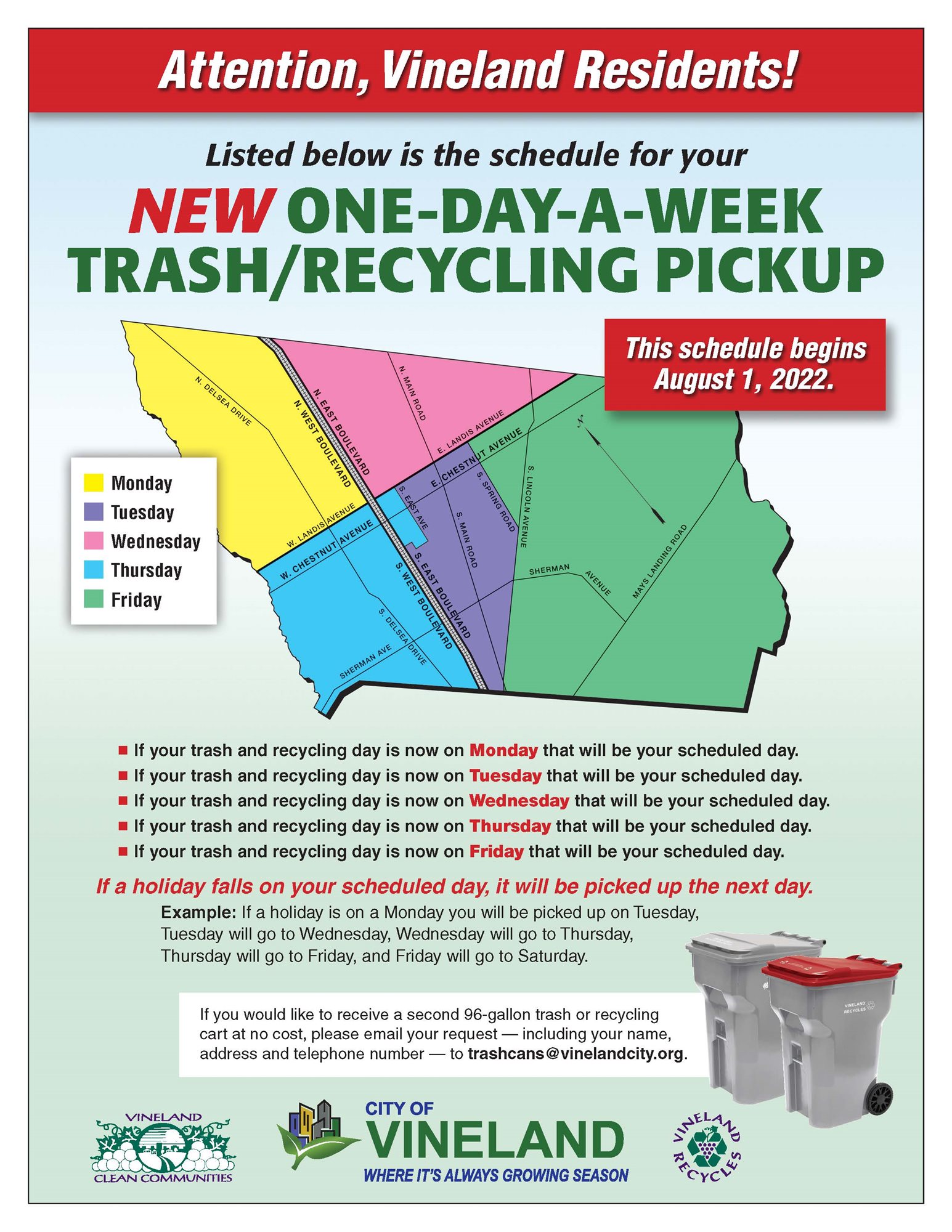 ACUA - Vineland Once-Per-Week Trash and Recycling Collection