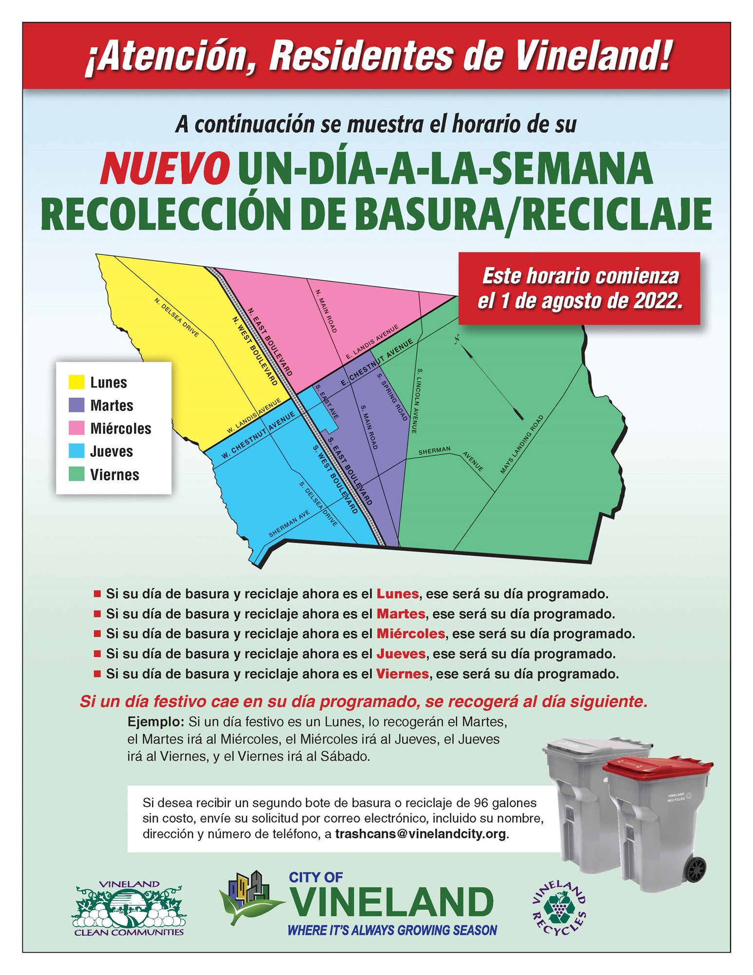 ACUA - Vineland Once-Per-Week Trash and Recycling Collection