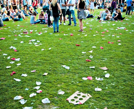 Festival waste